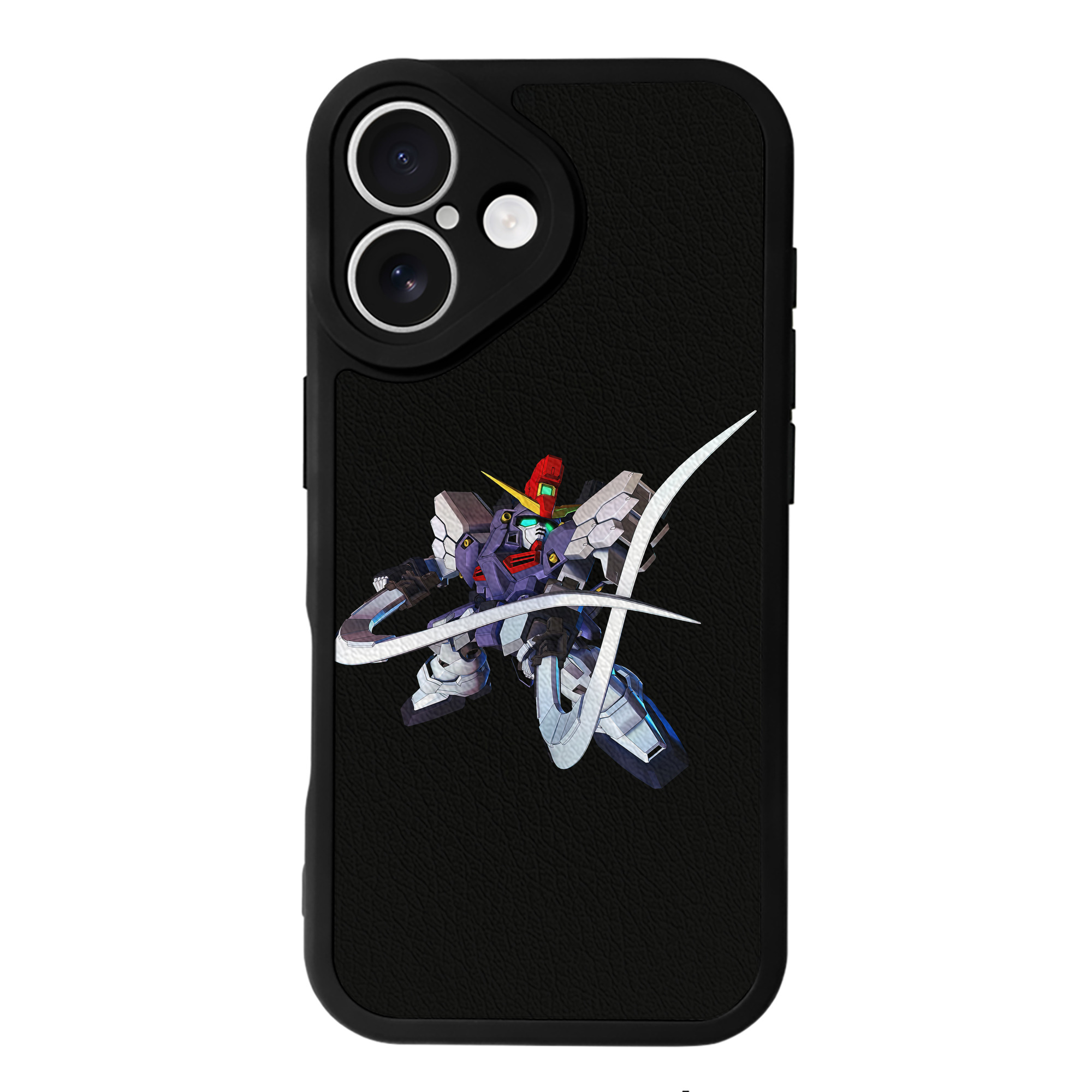 （画像用） 機動戦士ガンダム Mobile Suit Gundam 【iPhone 16シリーズ対応】シリコンスマホケース（レザー調） 材質：シリコン